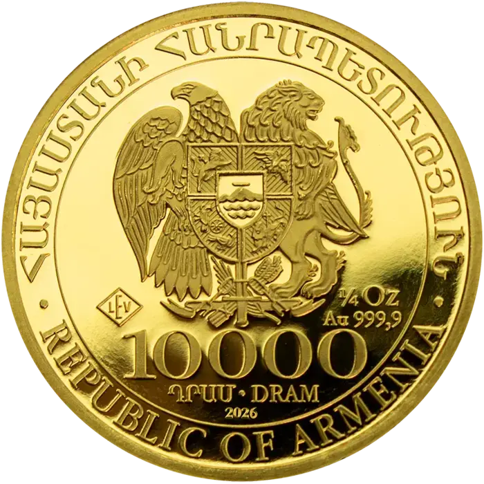 Zlatá investičná minca Noemova Archa 1/4 Oz | 2026