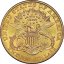 Gold coin 20 Dollar American Double Eagle | Liberty Head | 1906