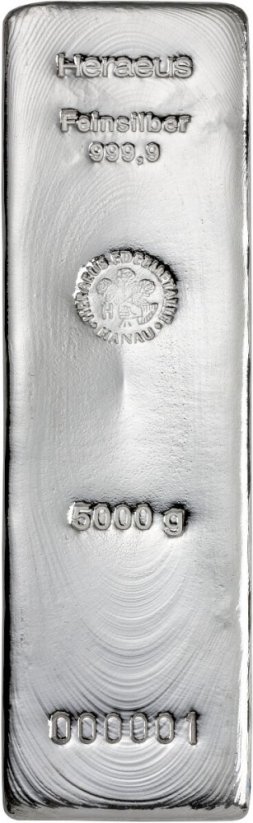 5000g Silver Bar | Heraeus