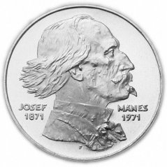 Stříbrná mince 100 Kčs Josef Mánes | 1971 | Proof