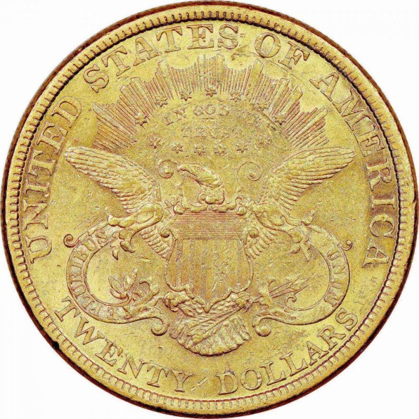 Gold coin 20 Dollar American Double Eagle | Liberty Head | 1877