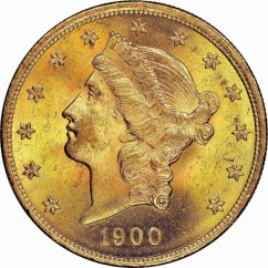 Gold coin 20 Dollar American Double Eagle | Liberty Head | 1900