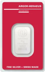10g Argor-Heraeus | ezüsttömb