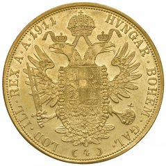 Złota Moneta 4 Dukaty Franciszek Józef I. | 1906