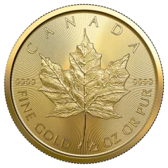 Zlatá investičná minca Maple Leaf 1/2 Oz