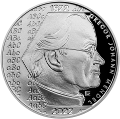 Strieborná minca 200 Kč Gregor Johann Mendel | 2022 | Proof