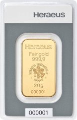 20g Gold Bar | Heraeus