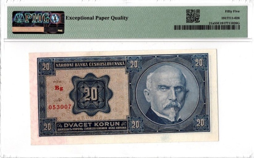 Banknote 20 Korun | 1926 | EPQ 55